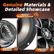 6.5-Inch 800W Coaxial Car Speakers with Silk-Dome Tweeters