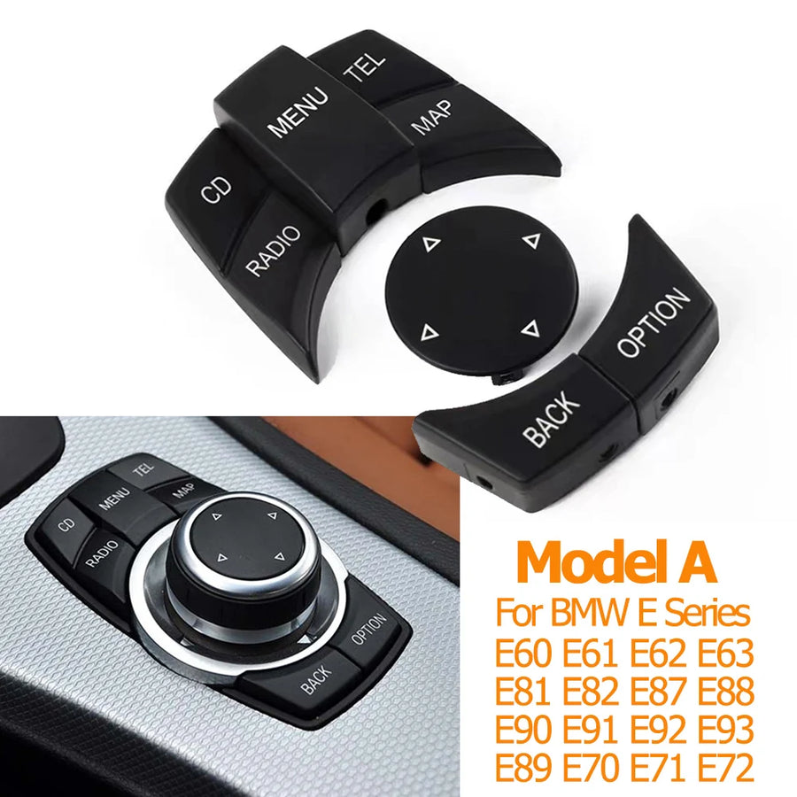 CIC IDrive Multi-Media Knob Menu Button Switch for BMW E Series E60 E61 E81 E82 E87 E88 E89 E90