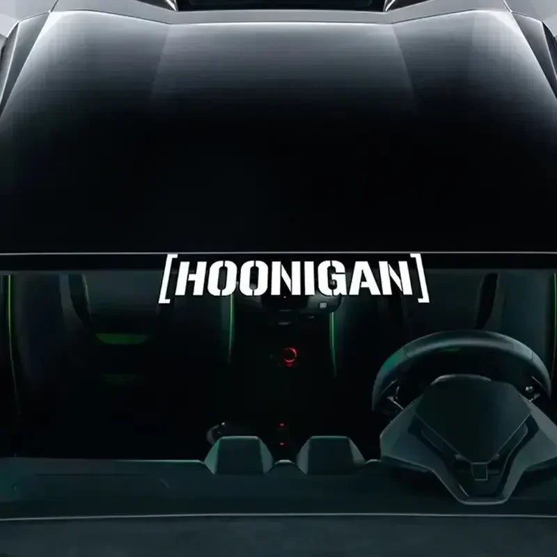 Hoonigan Reflective Letter Car Decal – 49 x 10.5 cm