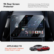 Rear Center Tempered-Glass Screen Protector for Tesla Model 3/Y Highland and Juniper