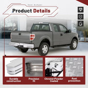 Chrome Diamond-Step Rear Bumper – Universal Pickup Fitment