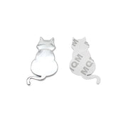 3D Cat Metal Vehicle Decal - 6.5 x 3.5 cm