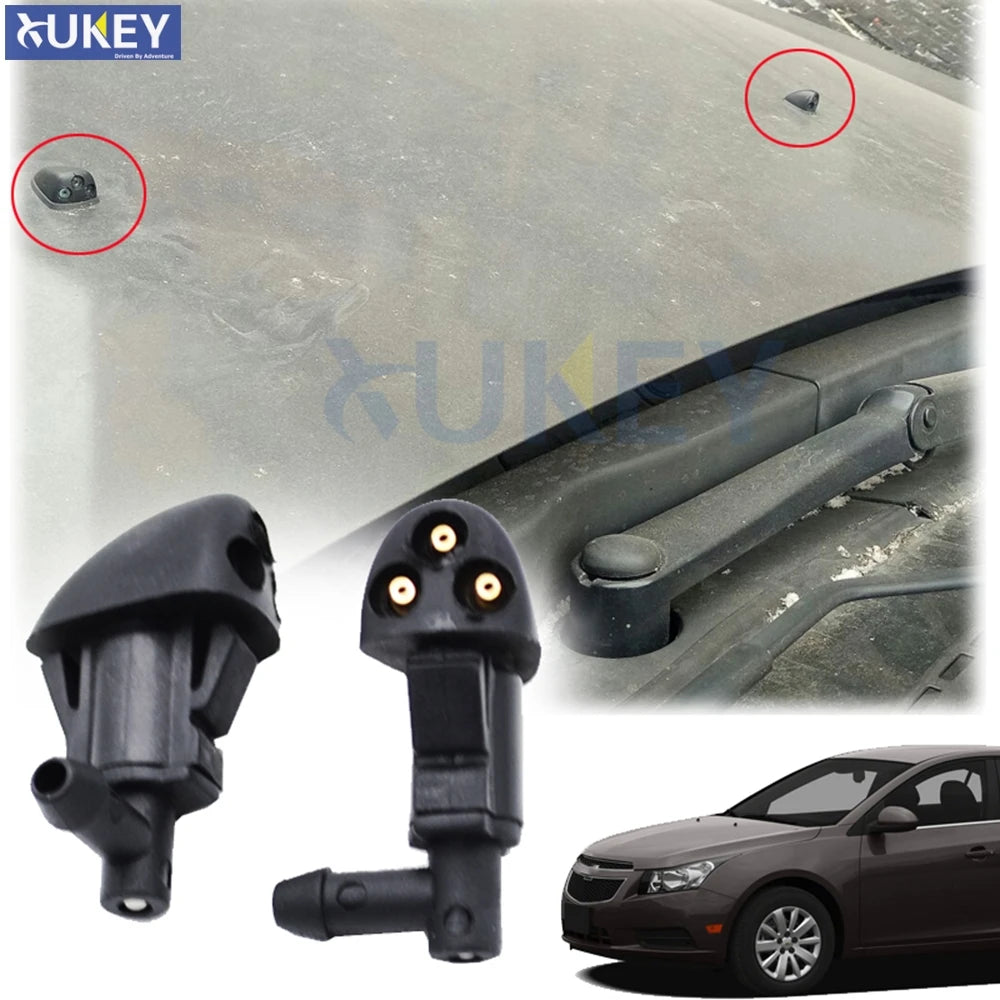 Windshield Washer Nozzle Set for Chevrolet Cruze MK1 -Present 2-Piece and Newer -Present 2008-2014