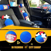 Nitrous-Bottle-Style Plush Car Neck Pillow