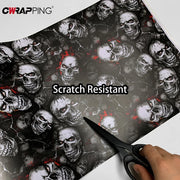 Skull Graphic Automotive & Motorcycle Vinyl Wrap