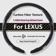 Carbon-Fiber-Texture Steering Wheel Cover for LEXUS