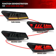 Lexus ES350 Facelift-Style Sequential LED Tail Light Pair – 2007–2012