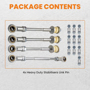 Front & Rear Sway Bar End Link Set for Nissan Patrol GU Y61 with 2-8-Inch Lift