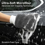 Twisted-Loop Microfiber Car Wash & Drying Mitt