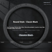 Anti-Slip Leather Steering Wheel Cover for Tesla Model 3, Y, S, X