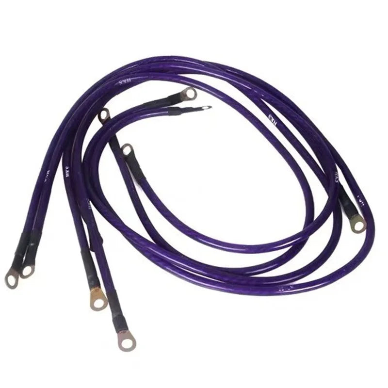 Universal 5-Point Automotive Grounding Wire Kit - 0.6m, 0.8m or 1m