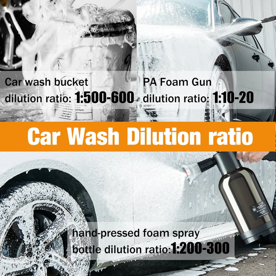 Citrus-Scented High-Foam Car Wash Shampoo