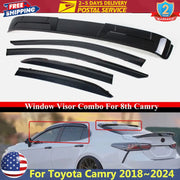 5-Piece Window Visor Rain Guard Set for Toyota Camry 2018-2024