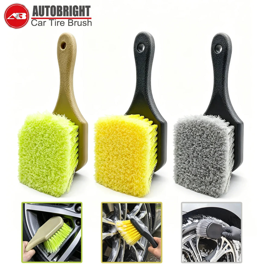 PP-Bristle Wheel & Tire Scrub Brush