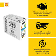 Shell Rotella T4 Triple Protection 15W-40 Diesel Engine Oil, 3 Gallon