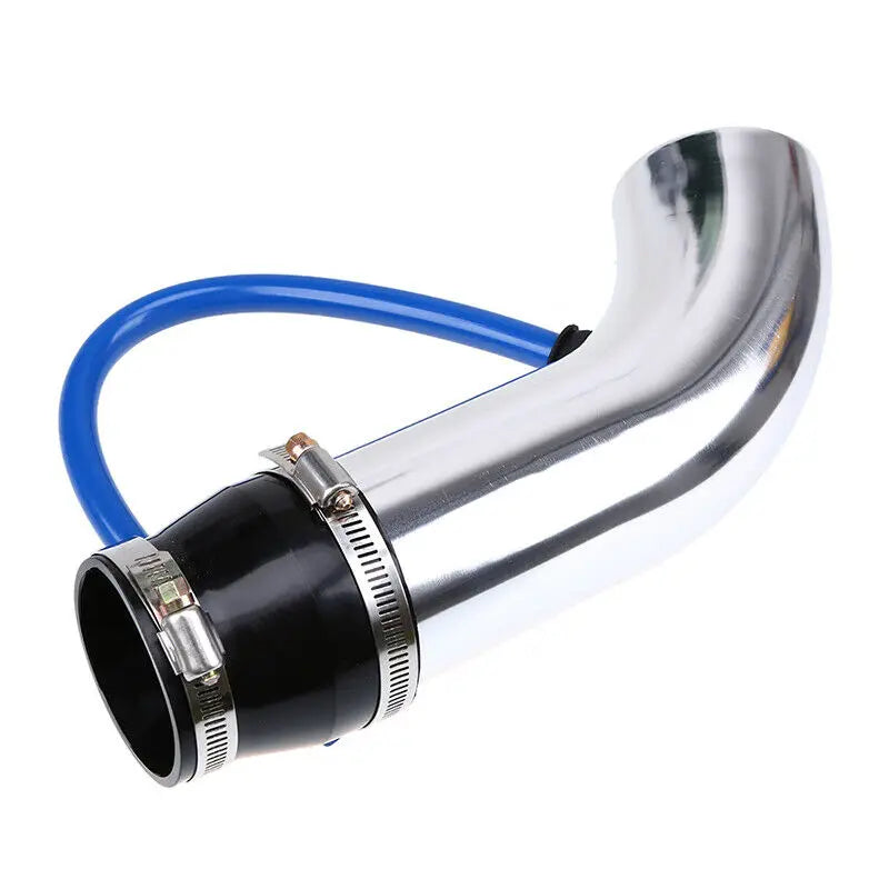 Intake Air Filter Set for 76MM Car Racing Cold Air Intake System Turbo Induction Pipe Tube Kit Aluminum with Cone Air Filter Inlet