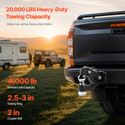20,000 lb-Rated Combination Pintle Hook – 2 in / 2-5/16 in