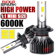 2-Piece H1/H3/H4/H7/H11/9005 LED Headlight Bulb – 6000K