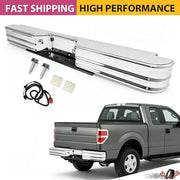 Chrome Diamond-Step Rear Bumper – Universal Pickup Fitment