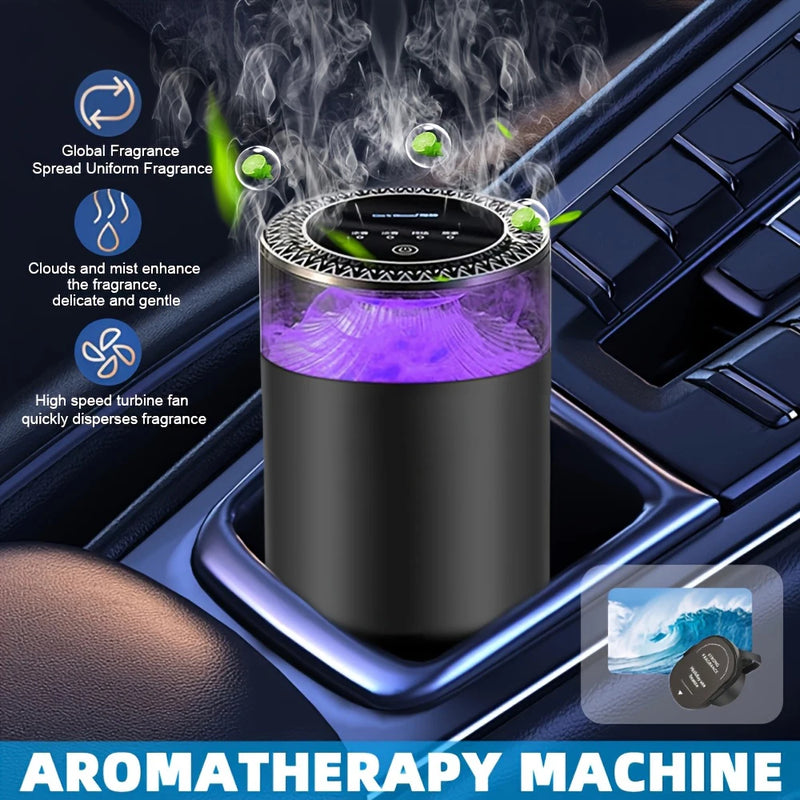 Rechargeable Smart Car Aroma Diffuser with RGB Ambient Light