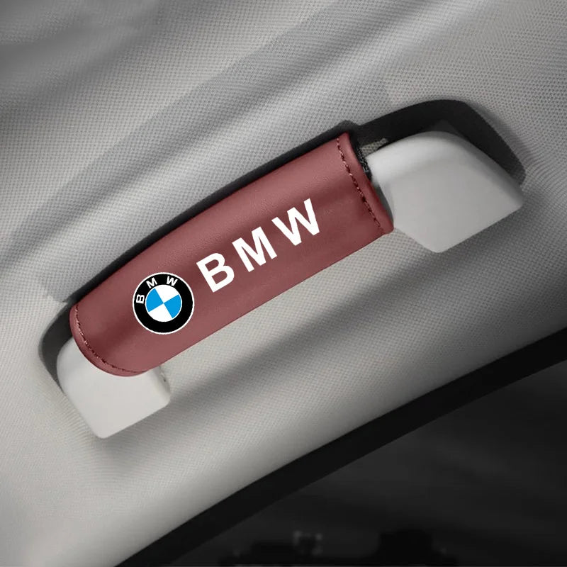 Leather-look Roof Grab Handle Cover Set for BMW