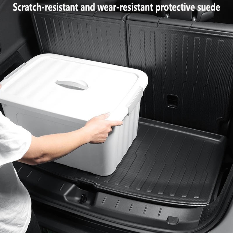 TPE All-Weather Floor Mats and Cargo Liner Set for Tesla Model YL Six Seat