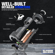 2-Piece LED Projector Headlight Bulb for H4
