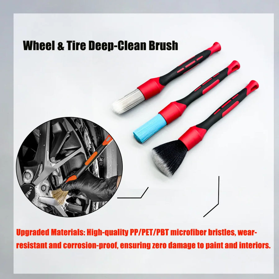 Car Detailing Brushes - PP, PET & PBT Options