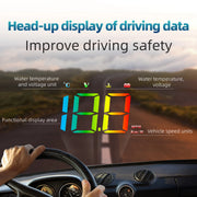 M4 OBD2 Head-Up Display with Speed and RPM Alerts