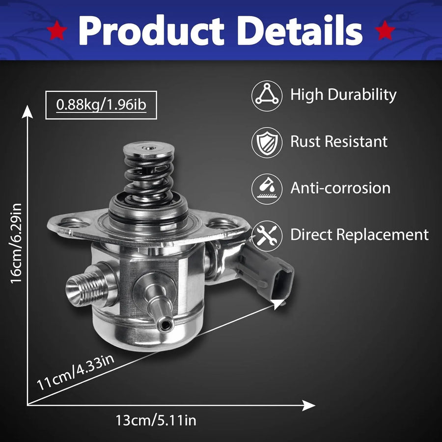 High-Pressure Fuel Pump (HPFP) for 2011–2016 Hyundai/Kia 2.0L–2.4L