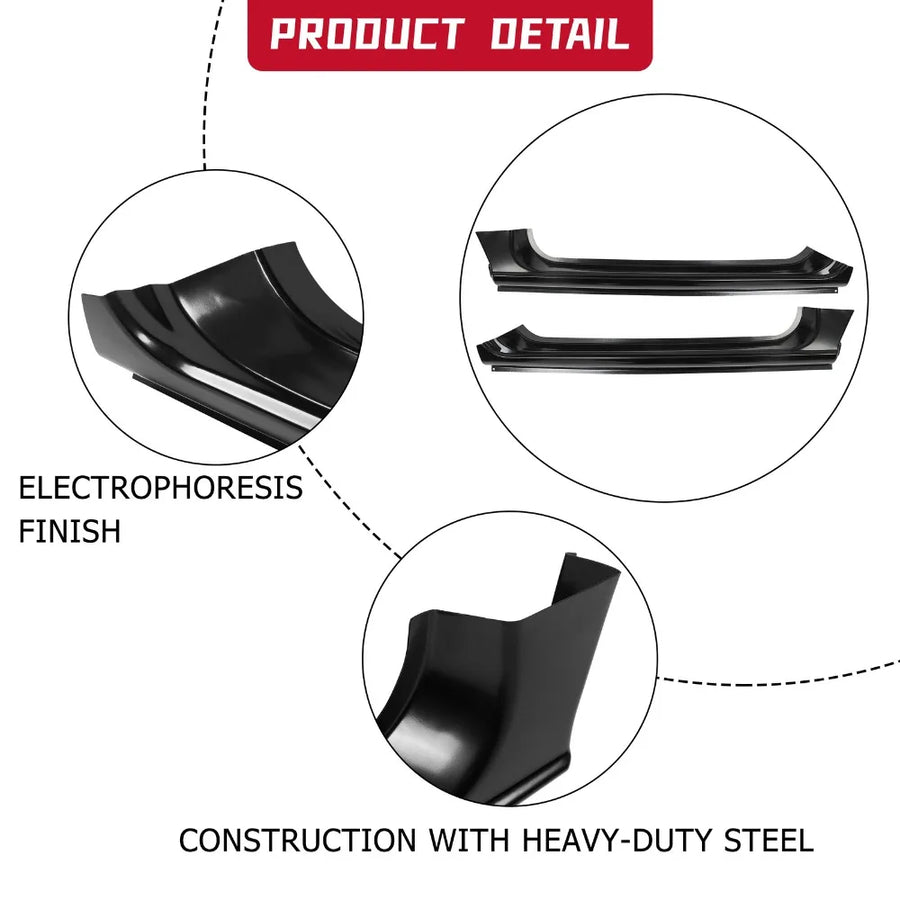 Rocker Panel Pair for 1994–2002 Dodge Ram Regular Cab