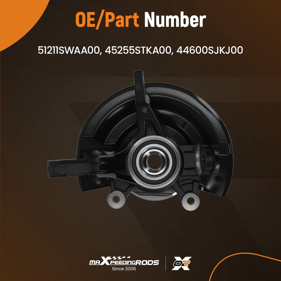 Front Passenger Steering Knuckle for Honda CR-V L4 2.4L 2007-2009