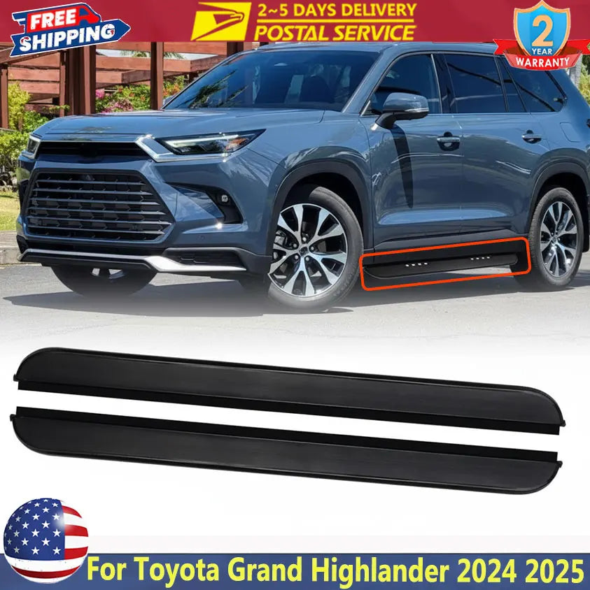 Running Board Side Step Set for Toyota Grand Highlander 2024-2025