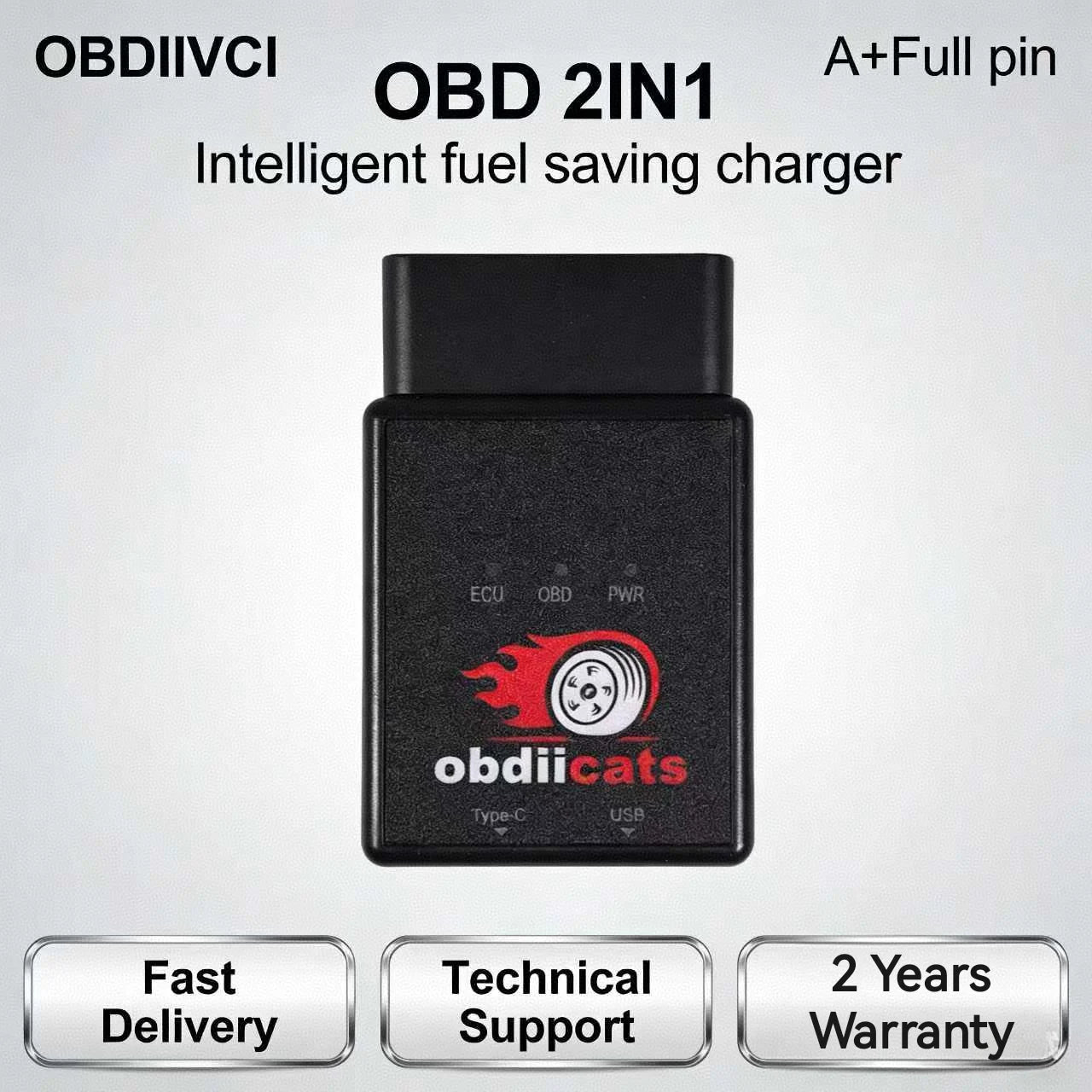 HK-V3 OBD2 Performance Tuning Module with Dual USB Charger