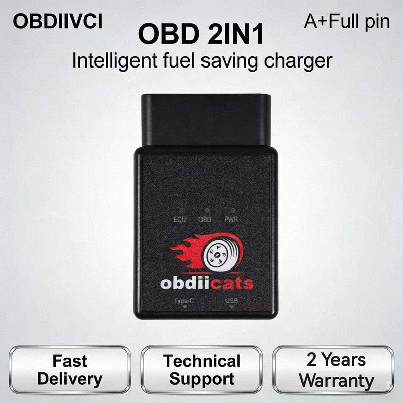 HK-V3 OBD2 Performance Tuning Module with Dual USB Charger