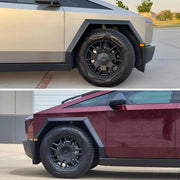 4-Piece Full Coverage Wheel Center Caps for Tesla Cybertruck Rust Resistant Removable ABS Hub