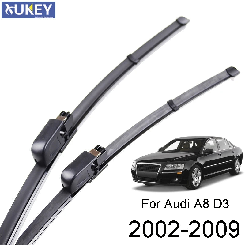 Front Windshield Wiper Blade Set for Audi A8 S8 D3 Sedan 2-Piece 2002-2009