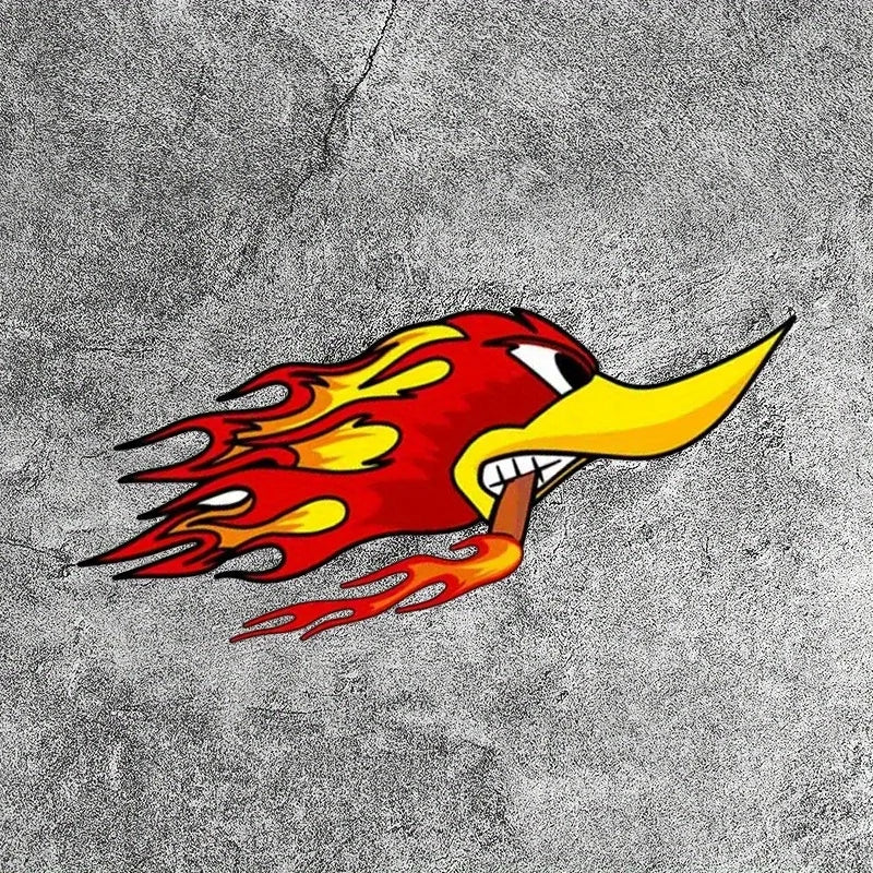 Flame Bird Vinyl Car Sticker Decal