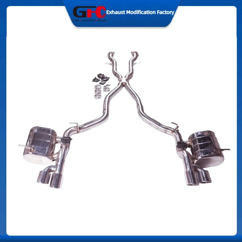 304 Stainless Steel Valved Cat-Back Exhaust System for Jeep Cherokee SRT 2012-2018