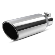 Universal Stainless Steel Exhaust Tip, 4/2.5-Inch