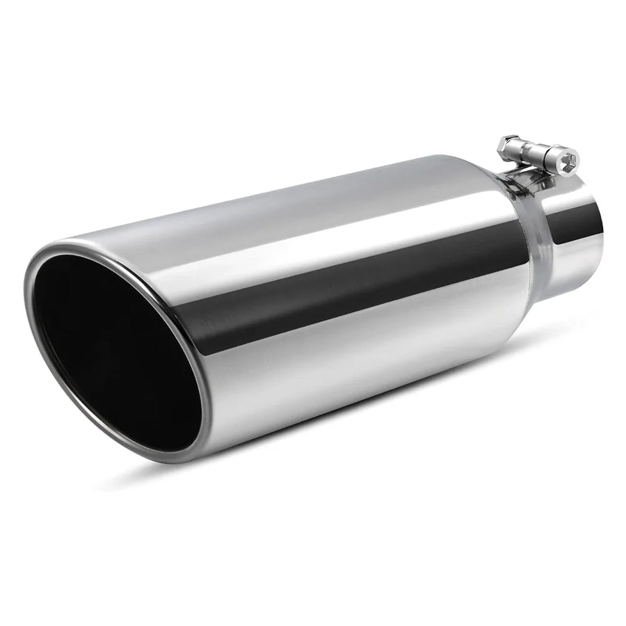 Universal Stainless Steel Exhaust Tip, 4/2.5-Inch