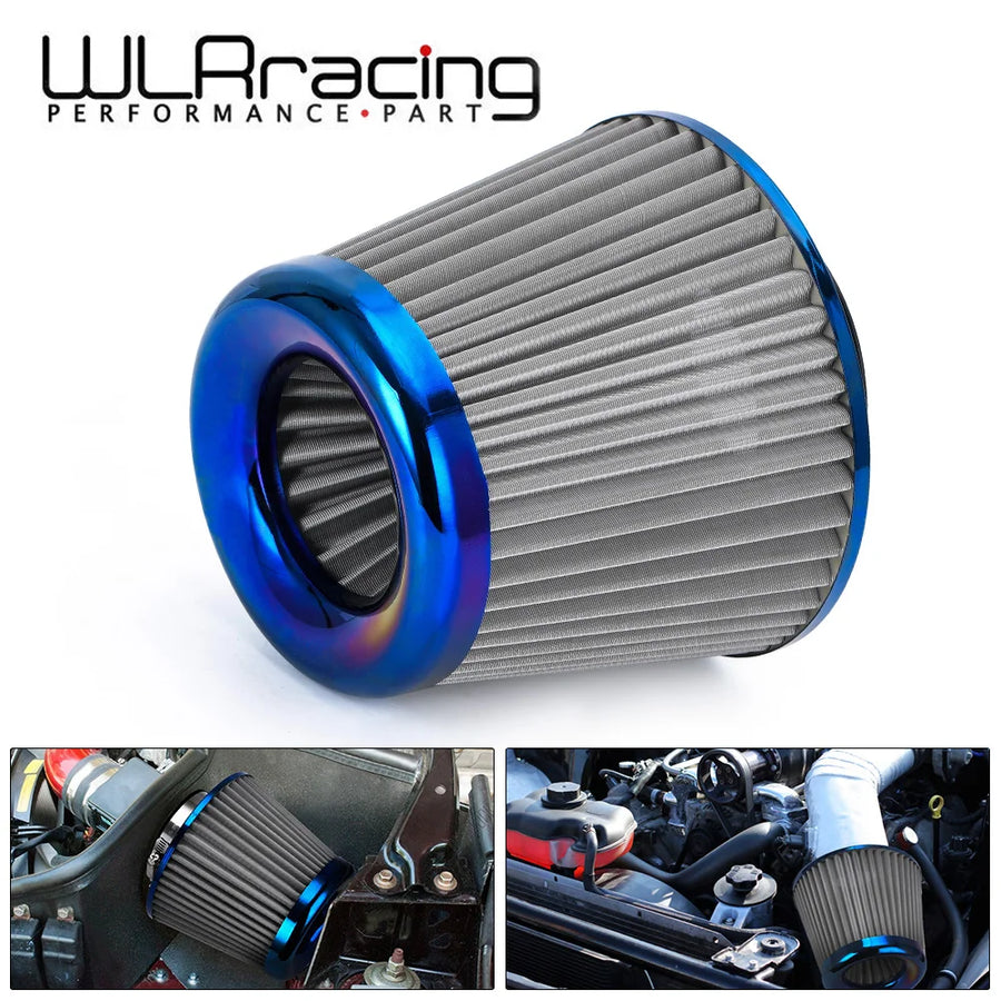 Universal 3-Inch 76mm High-Flow Cold Air Intake Filter