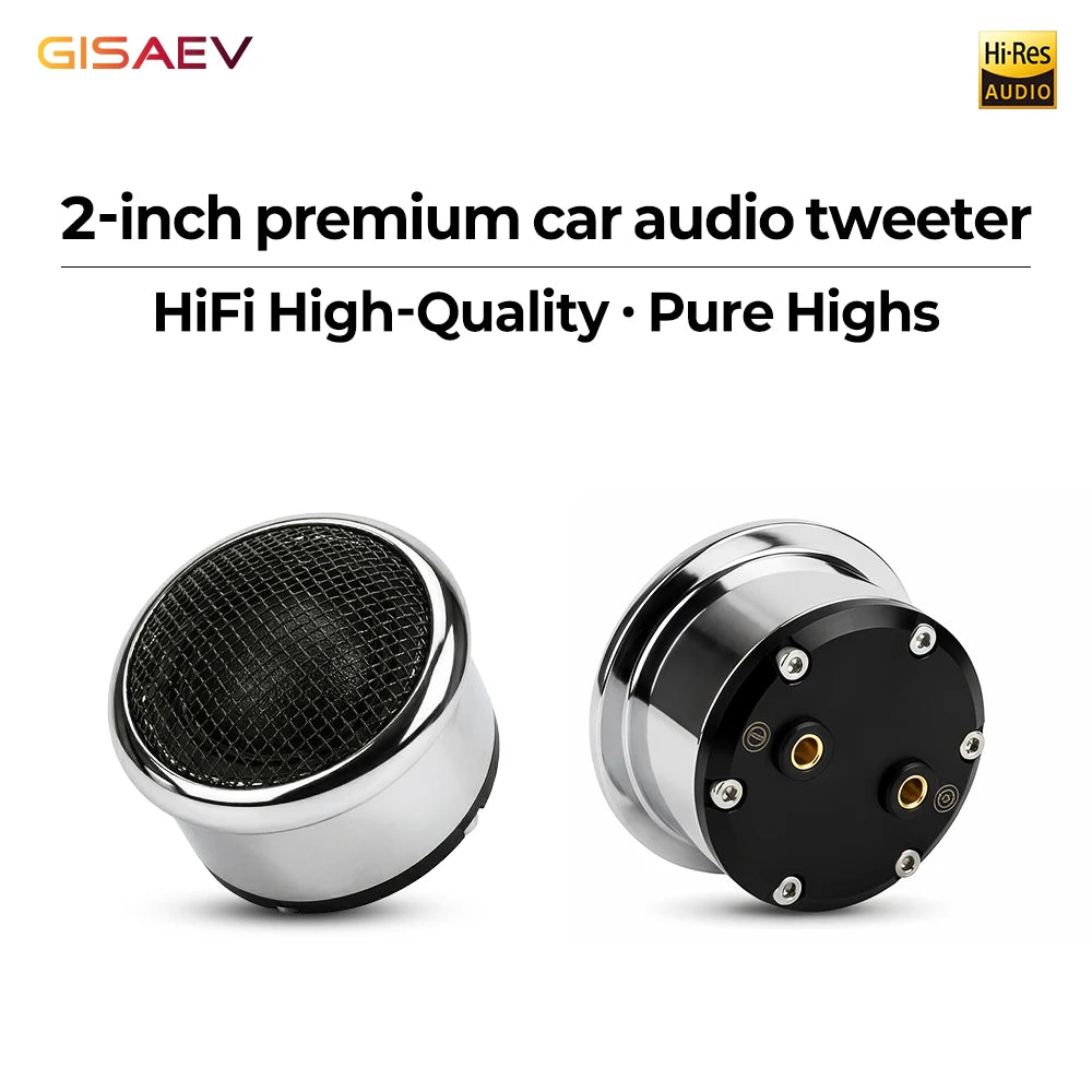 2-Inch Silk-Dome Car Audio Tweeters with Mounting Cups