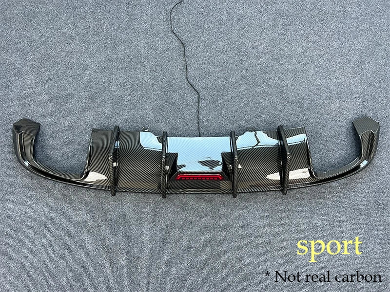 Rear Bumper Diffuser for Audi A4/S4 B9 Sedan 2017-2019