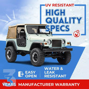 Replacement Soft Top with Tinted Windows for 1997–2006 Jeep Wrangler TJ