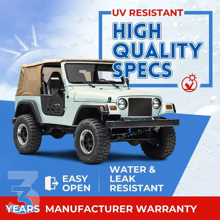 Replacement Soft Top with Tinted Windows for 1997–2006 Jeep Wrangler TJ