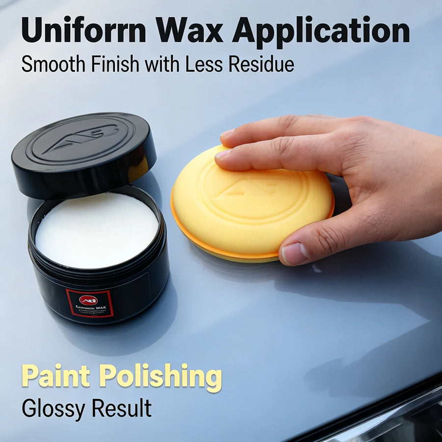 Orange Foam Wax Applicator Pads, 2- or 6-Pack