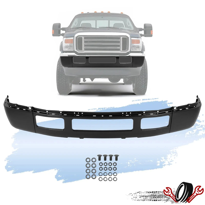 Black Steel Front Bumper for Ford F-250/F-350 Super Duty 2005-2007