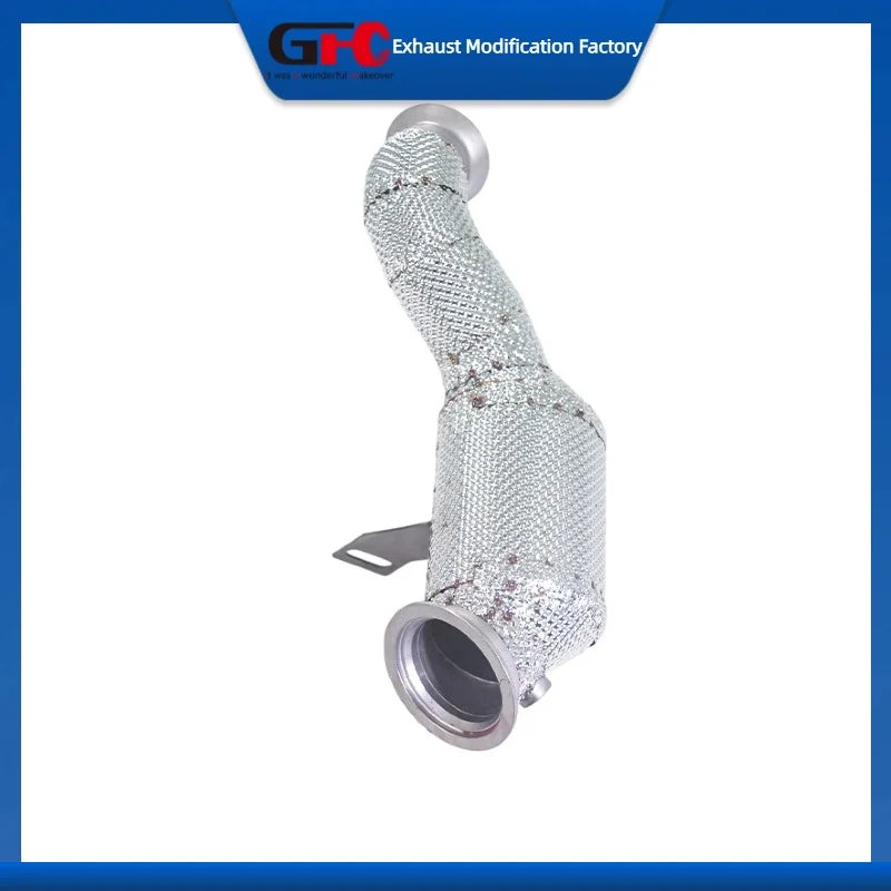 304 Stainless Steel 200-Cell Catted Downpipe for Mercedes-Benz 2.0T 2014-2018 Stainless