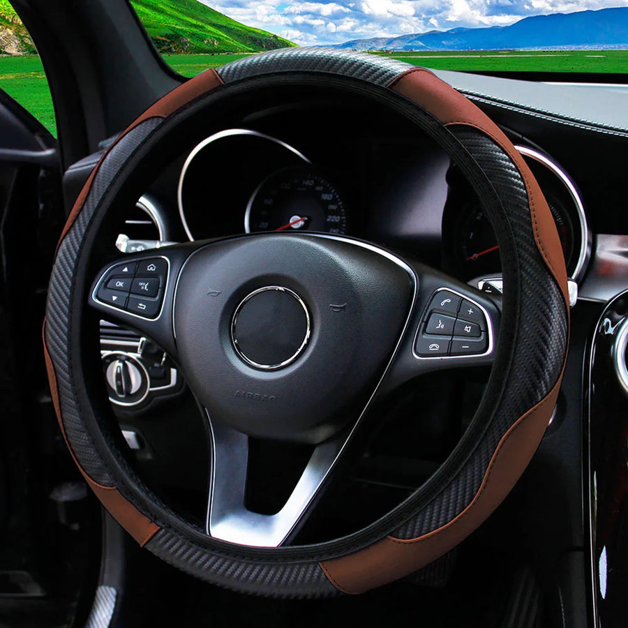 Universal Leather Car Steering Wheel Cover